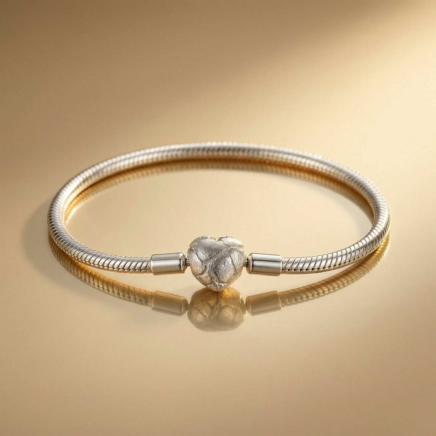 Silver plated bracelet-white